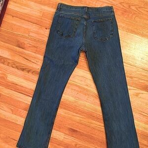 Saddlebred Belk Men's Bootcut Jeans 36 x 34 Regular Fit Dark Wash Excellent